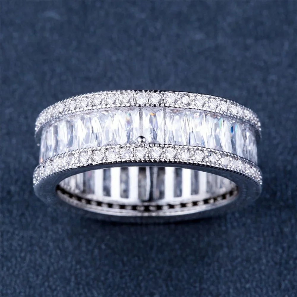 💥 Luxury Fashion 925 Sterling Silver Plated Classic CZ Ring, GPMB1502-8